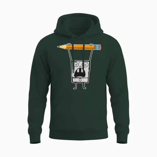 Mademark X Spongebob Squarepants - Doodlebob Is the Greatest! Unisex Hoodie in Forest