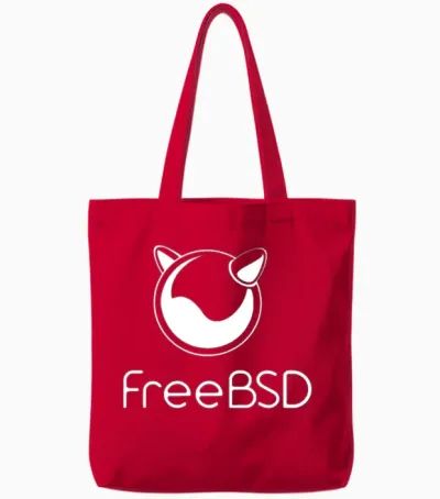 Freebsd Tote Bags - Red