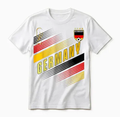 Drapeau De L'allemagne Pour Les Amateurs De Fierté Unisex T-Shirt - White