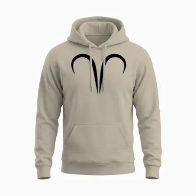Aries Zodiac Astrology Unisex Hoodie - Sand