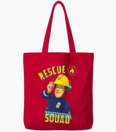 Feuerwehrmann Sam Rescue Squad Tote Bags - Red