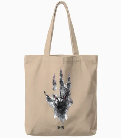 Monsterverse Godzilla X Kong: the New Empire Godzilla Unite Tote Bags - Natural