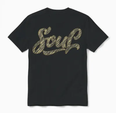 Soul Retro Unisex T-Shirt - Black