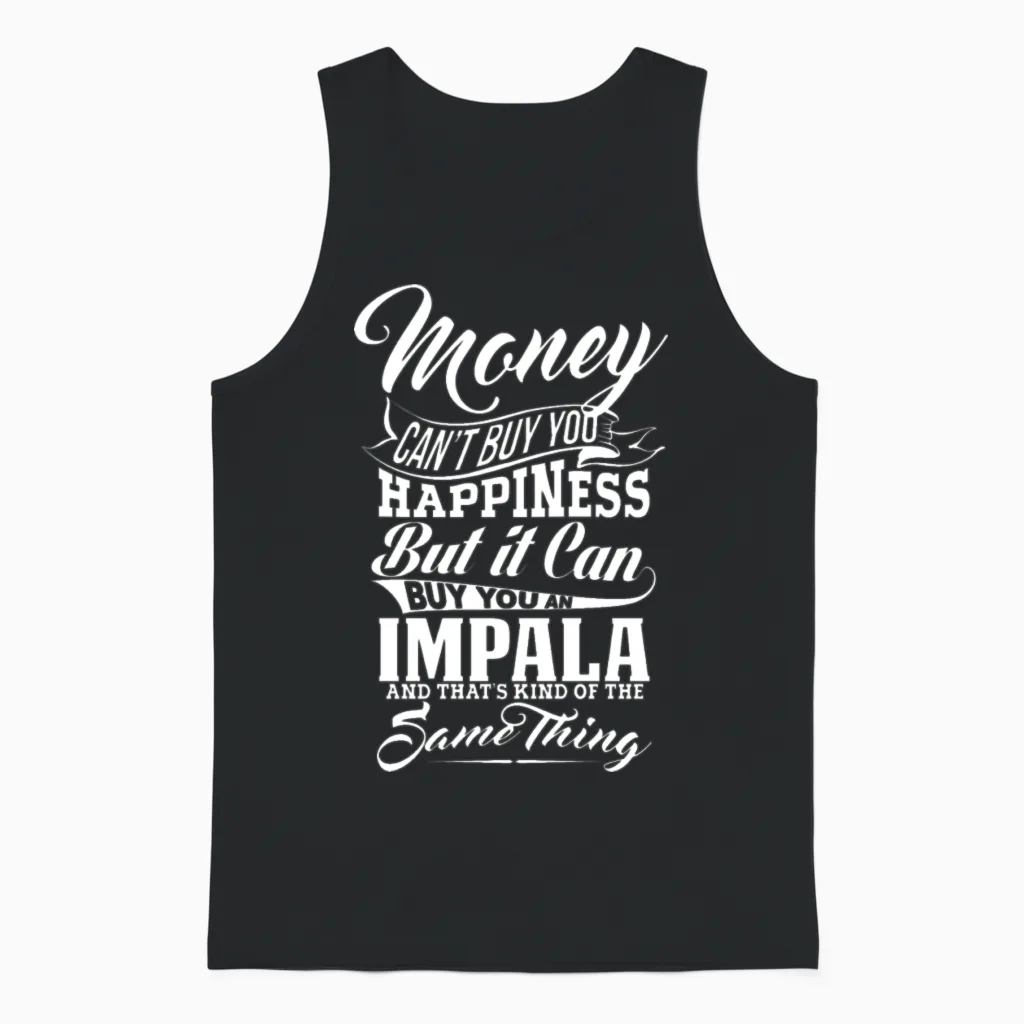 Money and Impala W Unisex Tank Top in Black