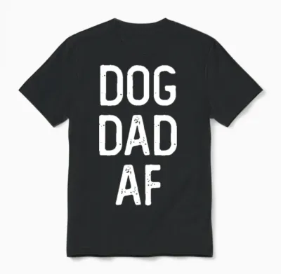 Dog Dad Unisex T-Shirt - Black