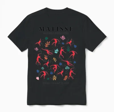 Henri Matisse the Cut Outs Work Unisex T-Shirt - Black