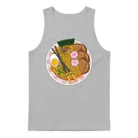 Funny Ramen Noodles Japanese Food Lover Chef Gift Unisex Tank Top - Ash – 1