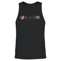 South Africa Unisex Tank Top - Black – 2