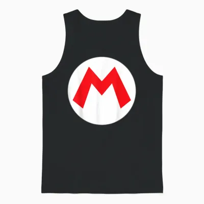 Nintendo Super Mario Icon Costume Unisex Tank Top - Black