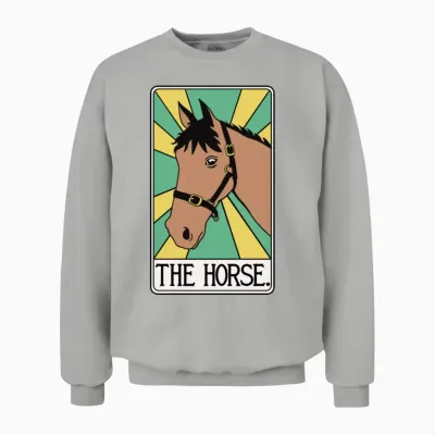 The Horse Tarot Card Unisex Sweatshirt - Ash