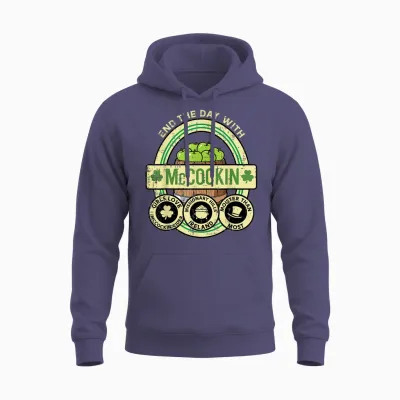 St Patricks Day Mccockin Cider Funny Saint Paddys Men Women Unisex Hoodie - Heather Sport Dark Navy