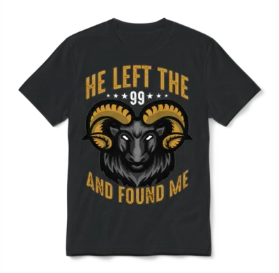 Sheep and Goat Farming He Left the 99 and Farming Unisex T-Shirt - Black