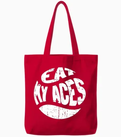 Tennis Funny Tote Bags - Red