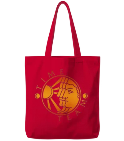 Time Team Tote Bags - Red