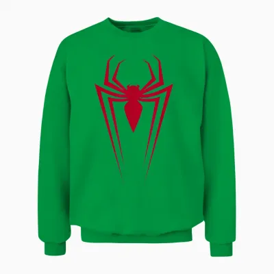 Marvel Spider-Man Red Spider Vintage Comic Icon Unisex Sweatshirt - Irish Green