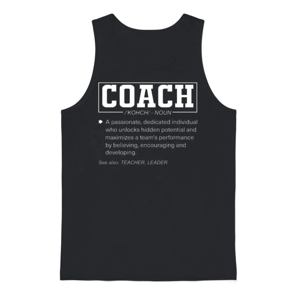 Coach Gift Funny Coach's Sports Unisex Tank Top - Black