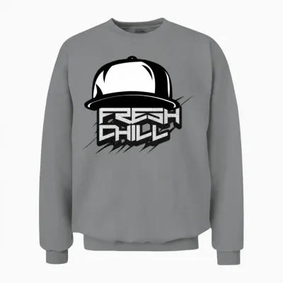 'fresh Chill' Urban Hat Gd Unisex Sweatshirt - Sport Grey