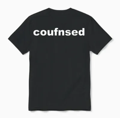 Confused Unisex T-Shirt - Black
