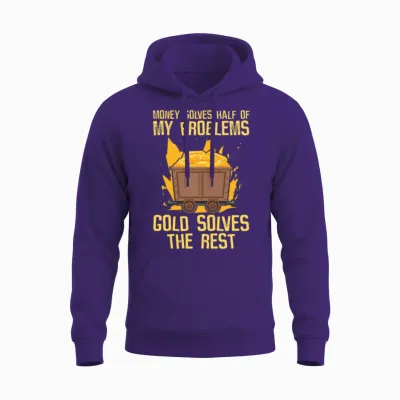 Gold Mining Unisex Hoodie - Purple