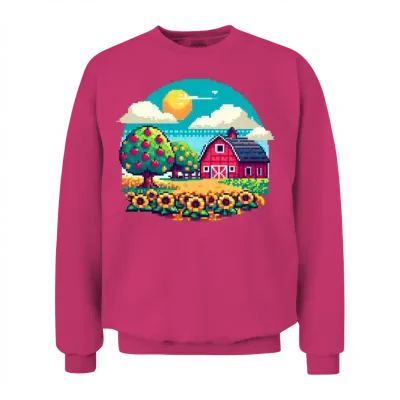 The Retro Farm Unisex Sweatshirt - Heliconia