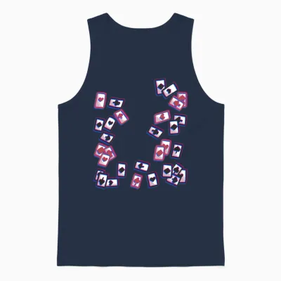 Playing Card Card Game Board Game Unisex Tank Top - Navy
