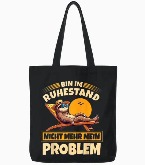 Rente 2026 Nicht Mehr Mein Problem Ruhestand Rentner Tote Bags in Black