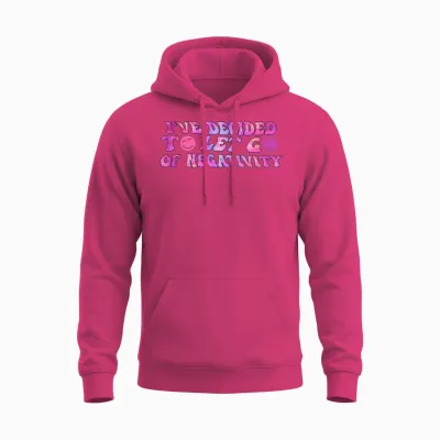 Motivational Affirmation Groovy Tie Dye Retro Hipp Unisex Hoodie - Heliconia