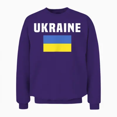 Drapeau De Poche Ukraine Pour Soutenir La Fierté Ukrainienne Unisex Sweatshirt - Purple