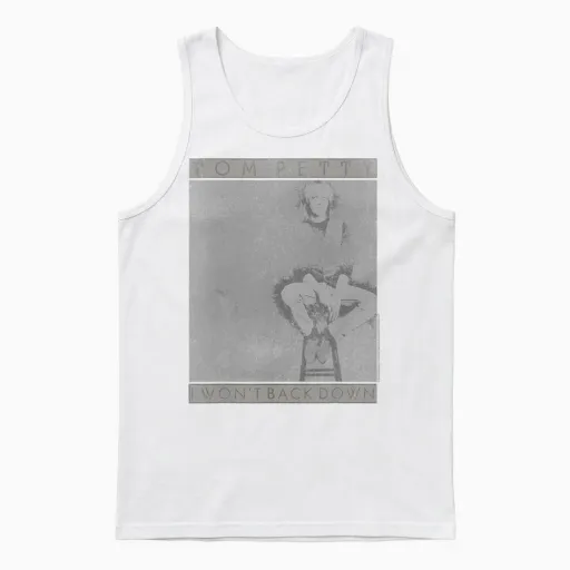 Tom Petty I Won't Back Down Unisex Tank Top in White