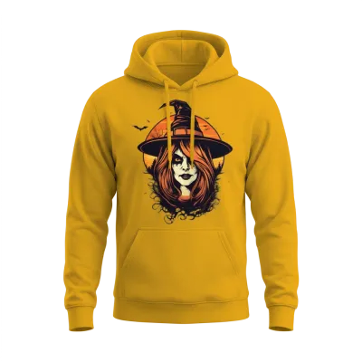 Halloween Witch Unisex Hoodie - Gold