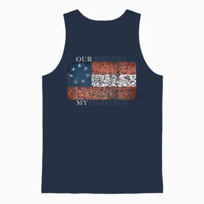 Stars and Bars Unisex Tank Top - Navy