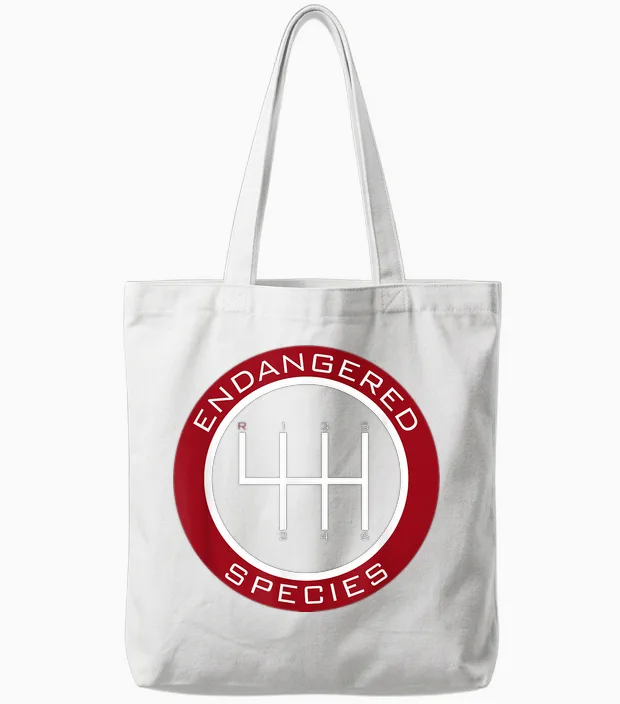 Car Guy, Mechanic, Endangered Species, Manual Shifter Tote Bags in White