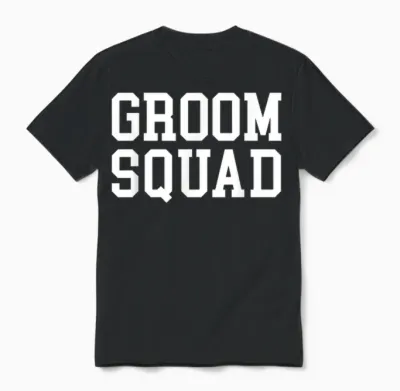 Groom Squad Bachelor Party Unisex T-Shirt - Black