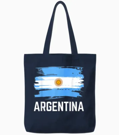 Argentina Argentinian Men Kids Women Argentinian Tote Bags - Navy