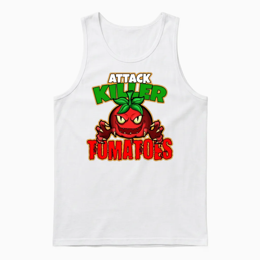 Funny Tomato Outfit Unisex Tank Top in White