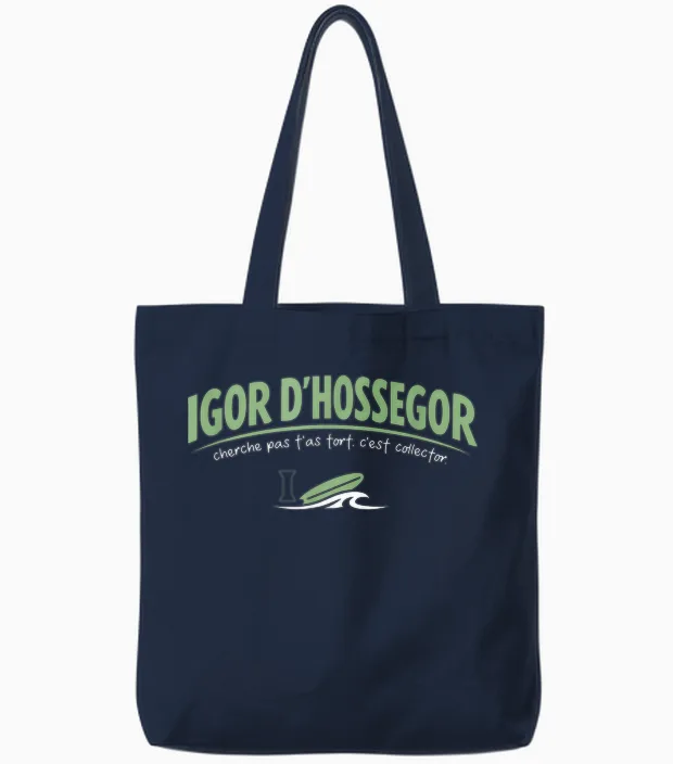 Igor D'hossegor β Cherche Pas T'as Wrong β Humour Cult Tote Bags in Navy