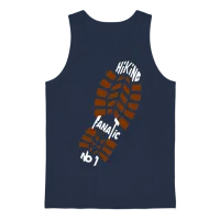 Hiking Fanatic Design for Hiking Trail Unisex Tank Top - Navy – 1