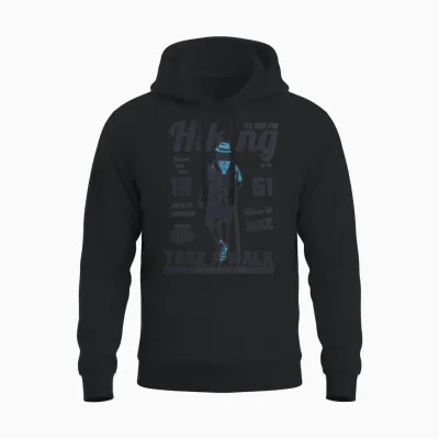 Hiking Unisex Hoodie - Black