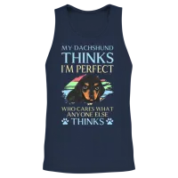 Dog Dogs Fox Dog Breed — Lovers Gift Unisex Tank Top - Navy – 2