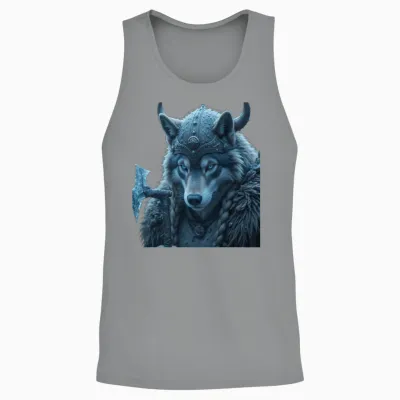 Viking Wolf King Young Scooter , Weather Unisex Tank Top - Sport Grey
