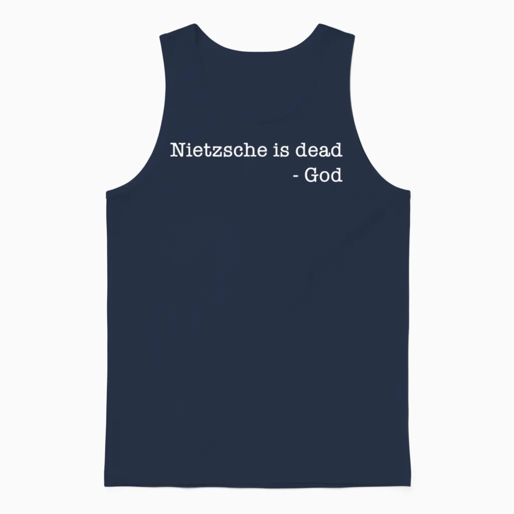 Philosophie Theorie Philosoph Nietzsche Ist Tot - Gott Unisex Tank Top in Navy