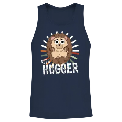 Not a Hugger Unisex Tank Top - Navy