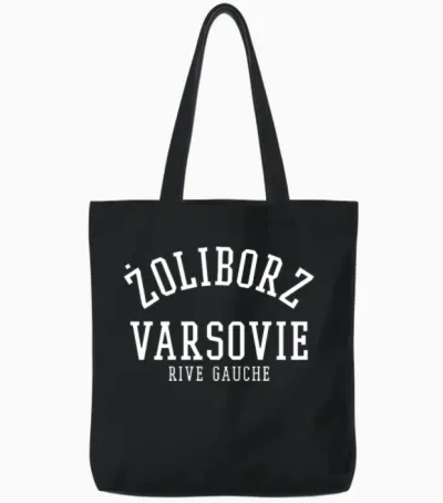 Zoliborz Warsaw Poland Tote Bags - Black