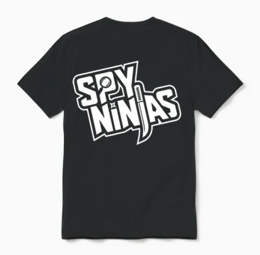 Spy Gaming Ninjas - Game Wild with Clay Style Unisex T-Shirt in Black