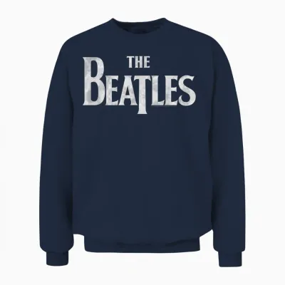 The Beatles - Logo Unisex Sweatshirt - Navy