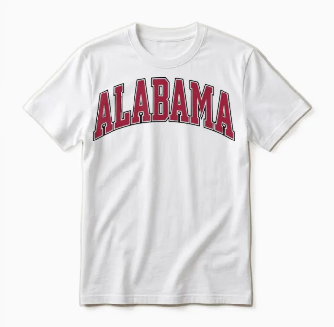 Alabama - Throwback Design Unisex T-Shirt in White