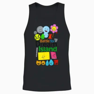Hilarious Bfdi Graphics for Kids Battle for Dream Boys Gifts Unisex Tank Top - Black