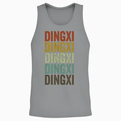 Dingxi China Retro Vintage Unisex Tank Top - Sport Grey