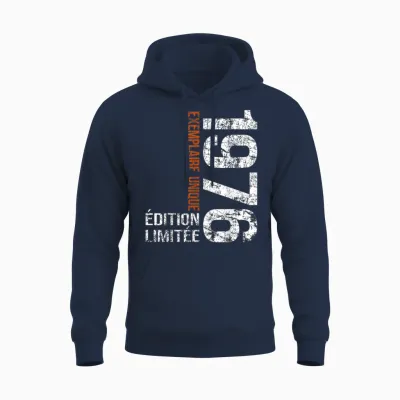 Vintage 1976 Gift 50 Years Man Birthday Humour Unisex Hoodie - Navy