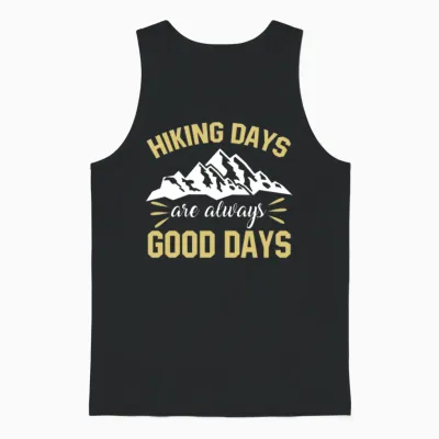 Hiking Days Are Always Good Days Unisex Tank Top - Black